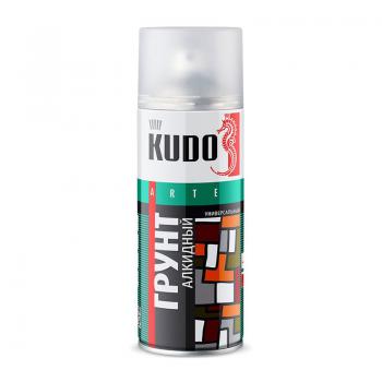 Грунт аэрозольный KUDO KU-2001 универсальный алкидный  серый (0,52л)