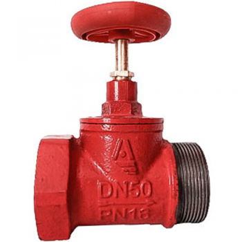 Клапан пожарный чугун прямой КПЧП 65-1 Ду 65 1,6 МПа муфта-цапка Апогей