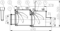 Затвор канализационный Дн 110 б/нап 2камер с фиксатором,2люк HL 710.2 2